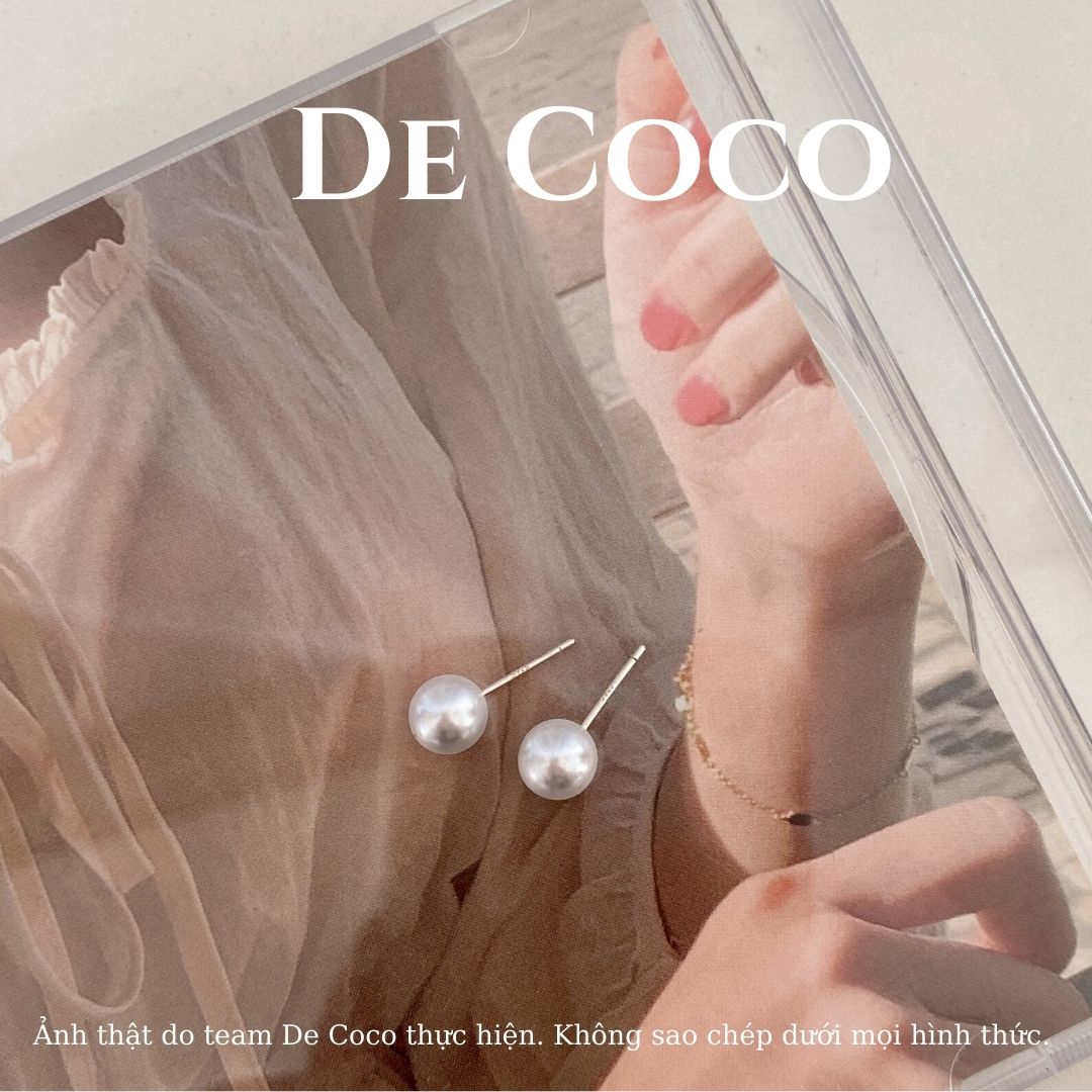 Khuyên tai ngọc trai nhân tạo Basic Pearl De Coco decoco.accessories