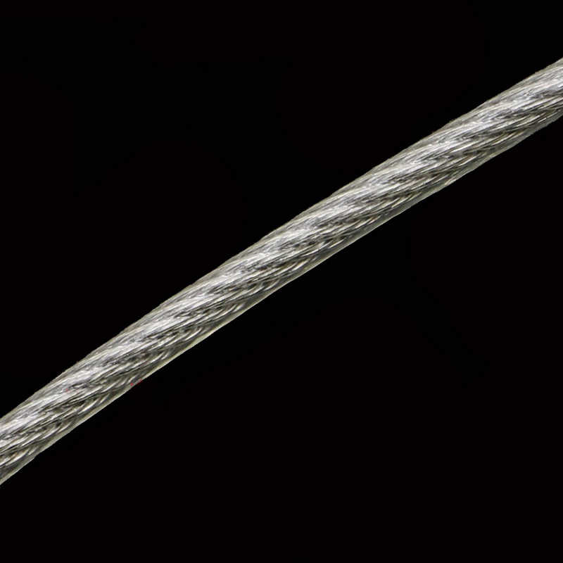 Cuộn dây cáp lụa 0.8mm 1x7 Dài 100m Dây cáp bọc nhựa
