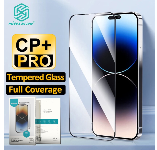 Kính cường lực full màn nillkin cp+ pro iphone 15,15 plus, 15 pro, 15 pro max hàng chính hãng siêu mượt