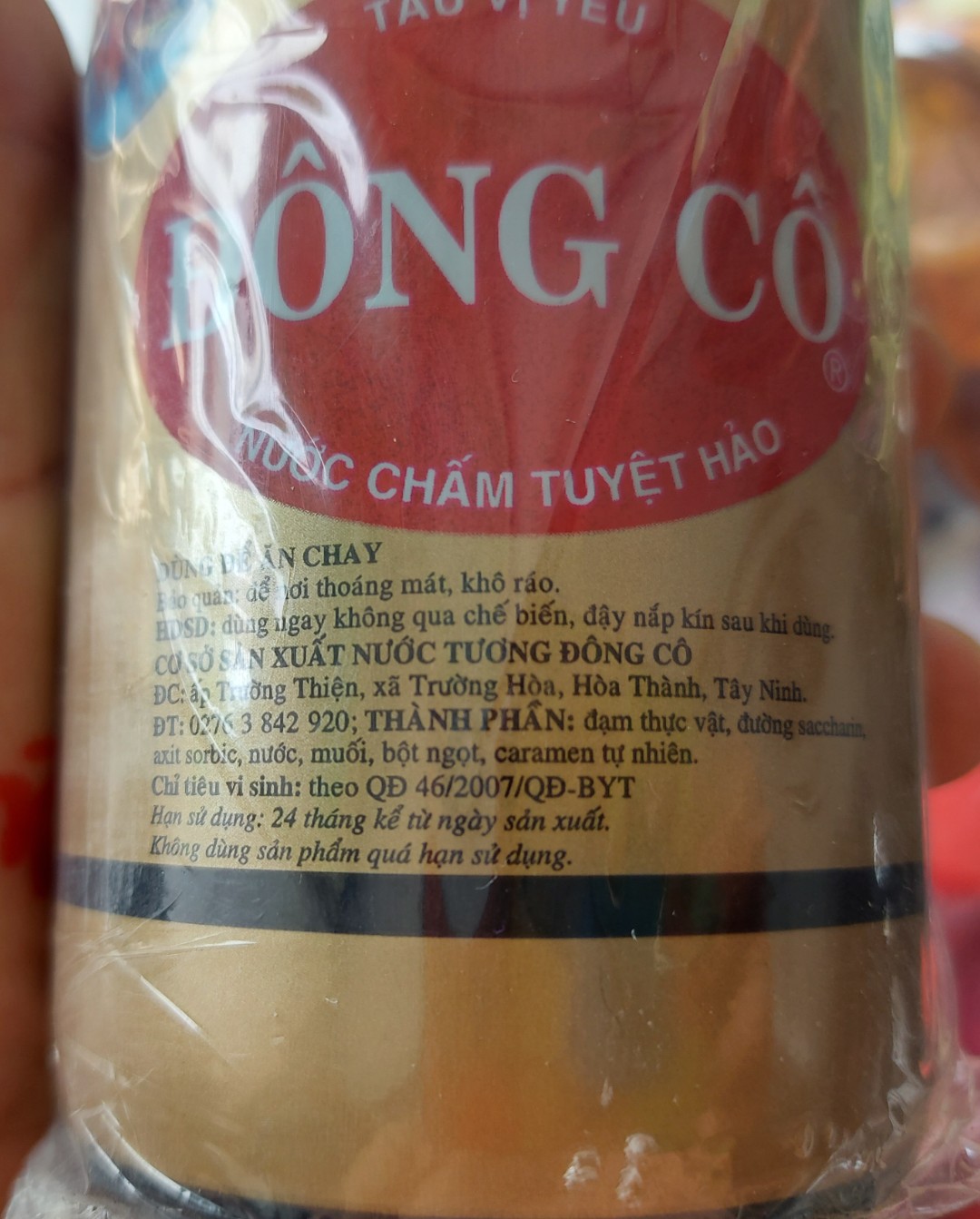 1 chai Nước tương Đông Cô chai sành