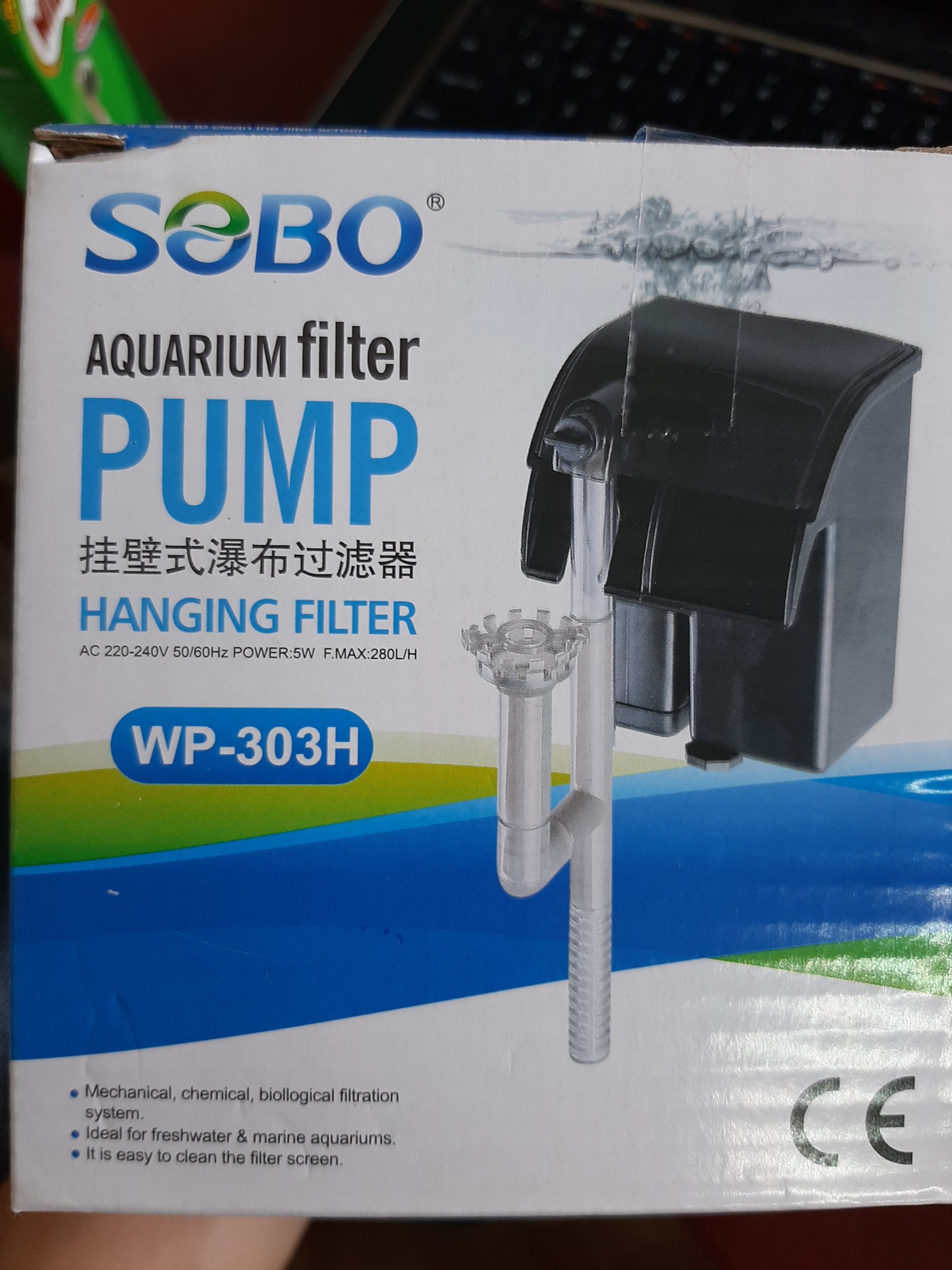 Lọc thác Sobo WP-303H cho bể dài 35 cm