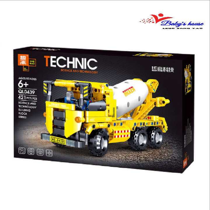 Bộ đồ chơi lắp ráp Technic xe trộn bê tông 0439
