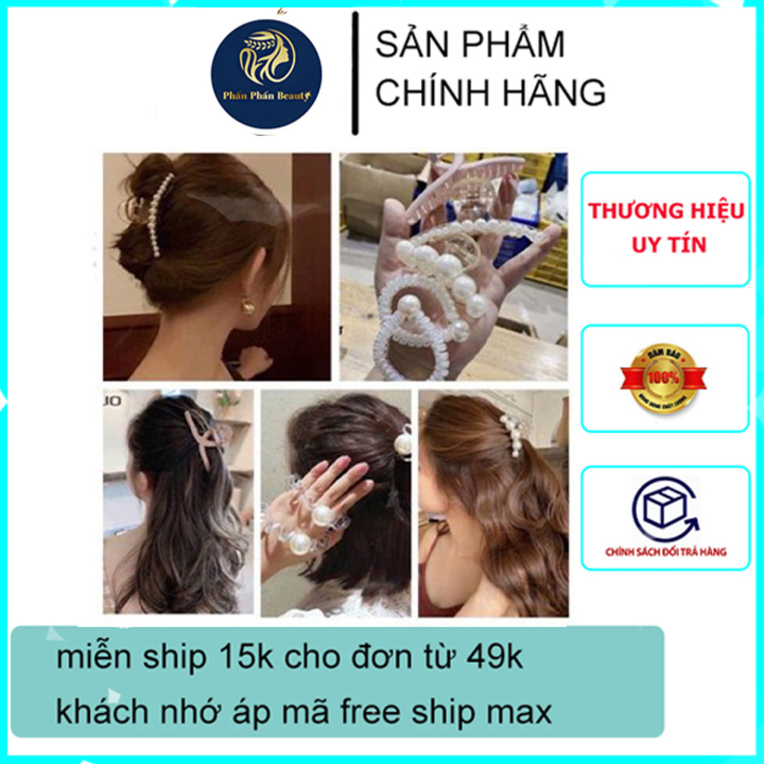 set cài tóc 5 món sang chảnh