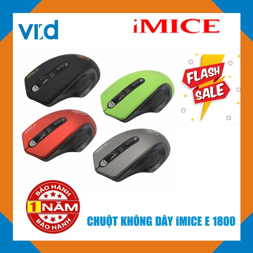 Chuột không dây chuyên Gaming  iMICE E-1800 - Độ nhạy max 2000 DPI