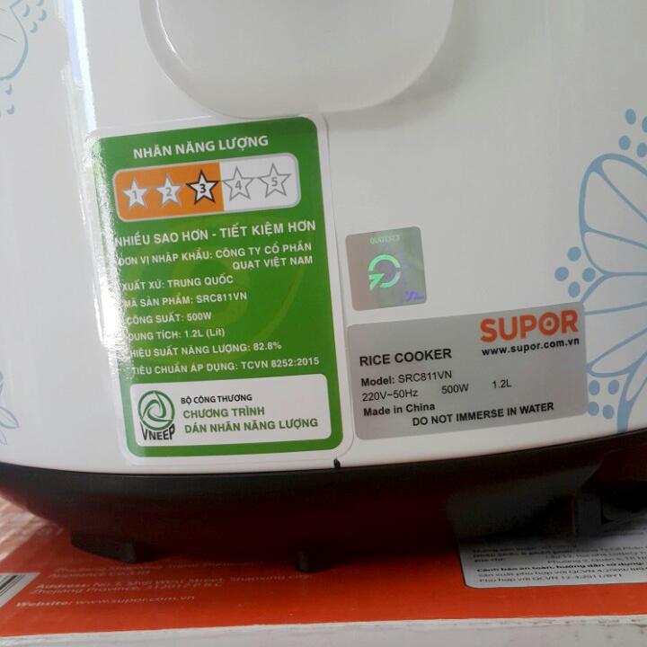 Nồi cơm điện mini Supor 1,2L SRC811VN - Nồi cơm điện cơ Supor SRC811VN 1.2L