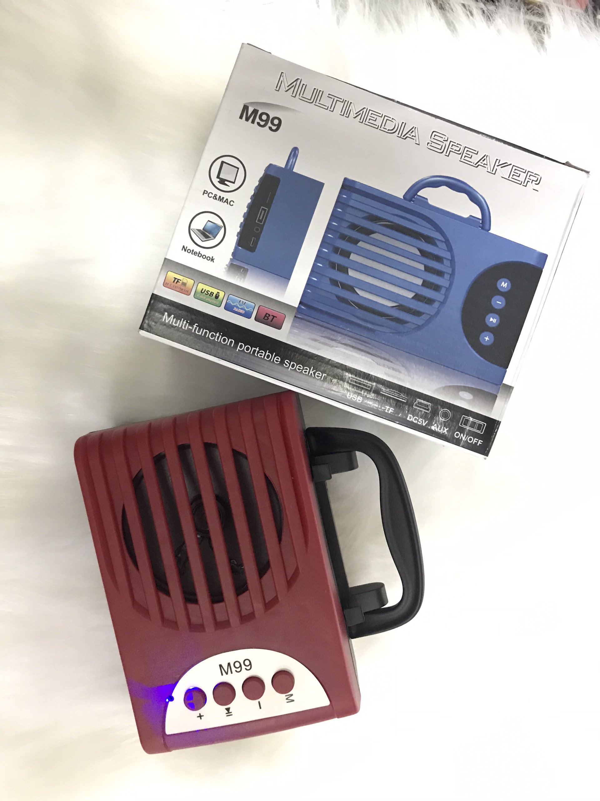 (HCM) Loa bluetooth kiêm giá đỡ điện thoại M99
