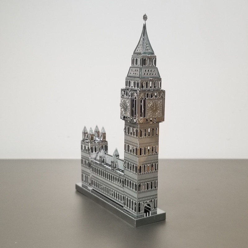 Mô Hình 3D Kim Loại Tháp Đồng Hồ Big Ben  (chưa ráp)