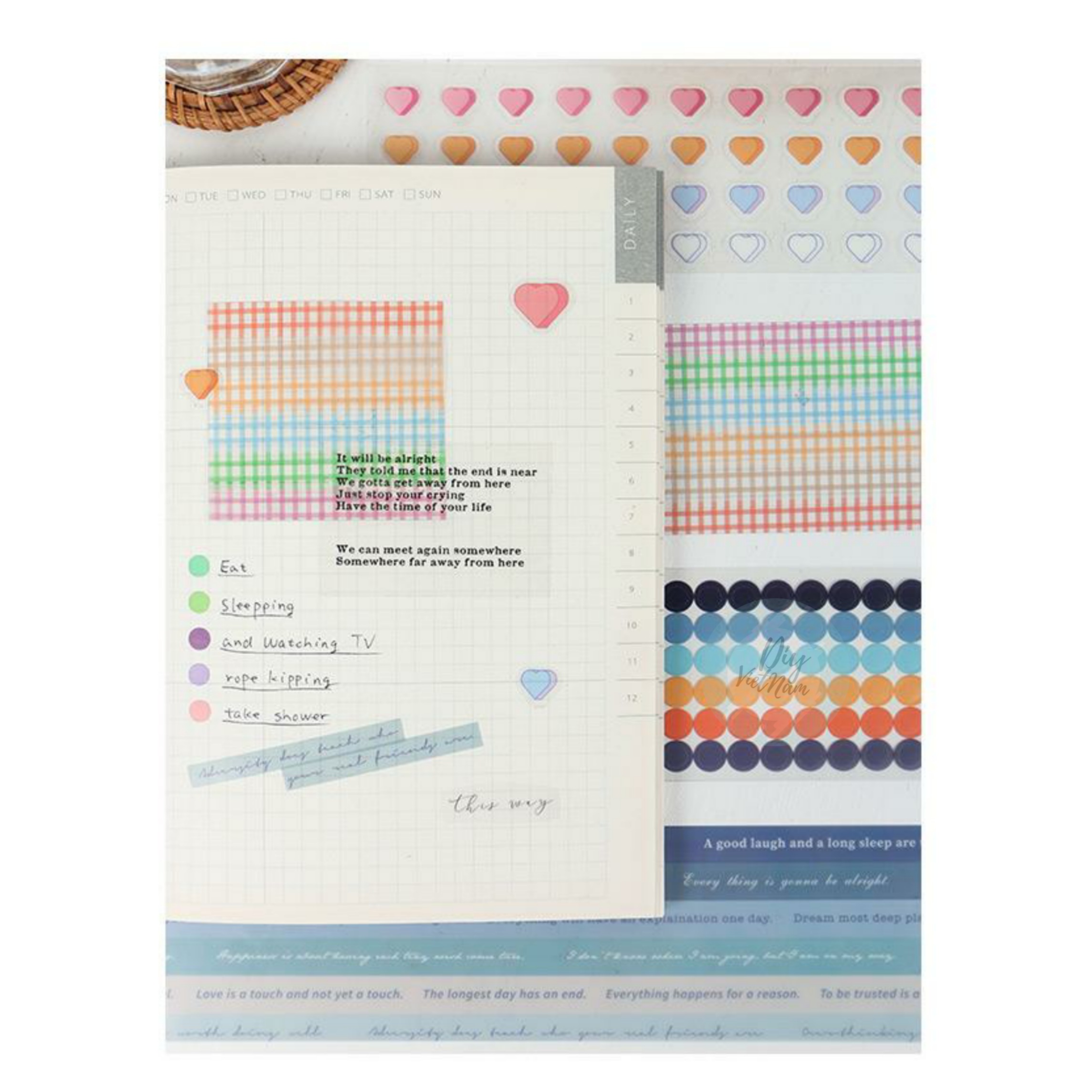 [HCM]STICKER DÂY CHẤM DOT