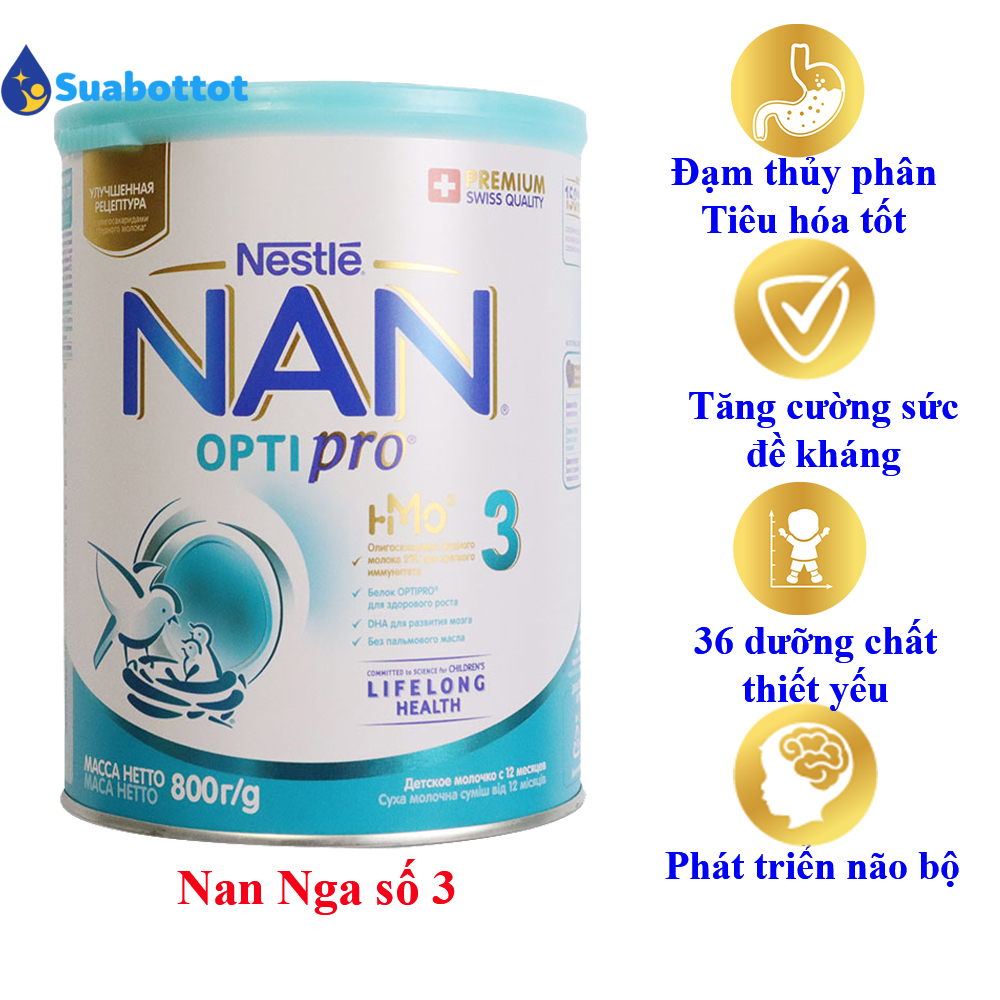 Sữa NAN NGA Số 3 800G (từ 12 tháng trở lên)