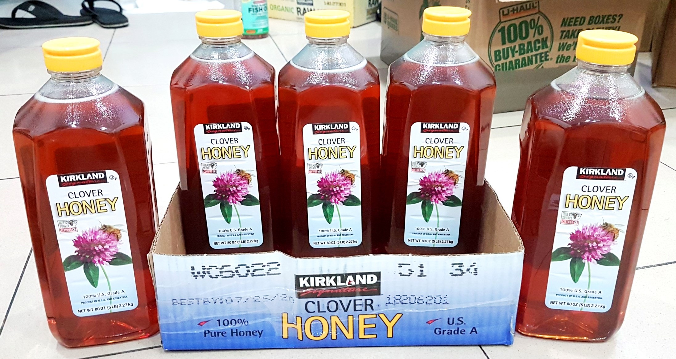 2.27kg Mật Ong Kirkland Mỹ Clover Honey