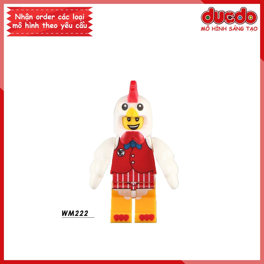 Minifigures chú gà KFC siêu đẹp - Đồ Chơi Lắp Ghép Xếp Hình Mini Mô hình WM222