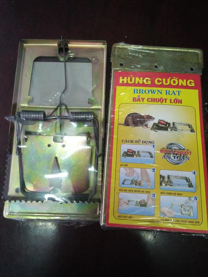 2 Cái Bẫy Sập Chuột Size Lớn 20x10 Hàng Thép Dày Chắc Chắn