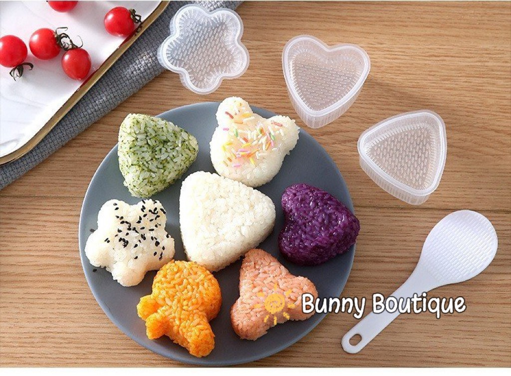 Khuôn làm cơm, khuôn ép cơm Onigiri cho bé ăn ngon