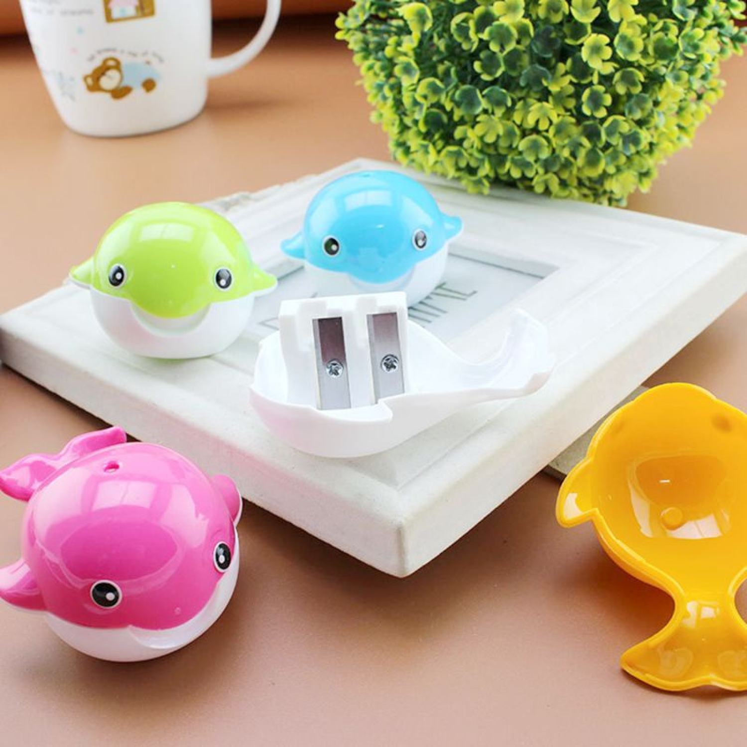 Gọt bút chì 2 lỗ chuốt con cá heo 🐬🐬