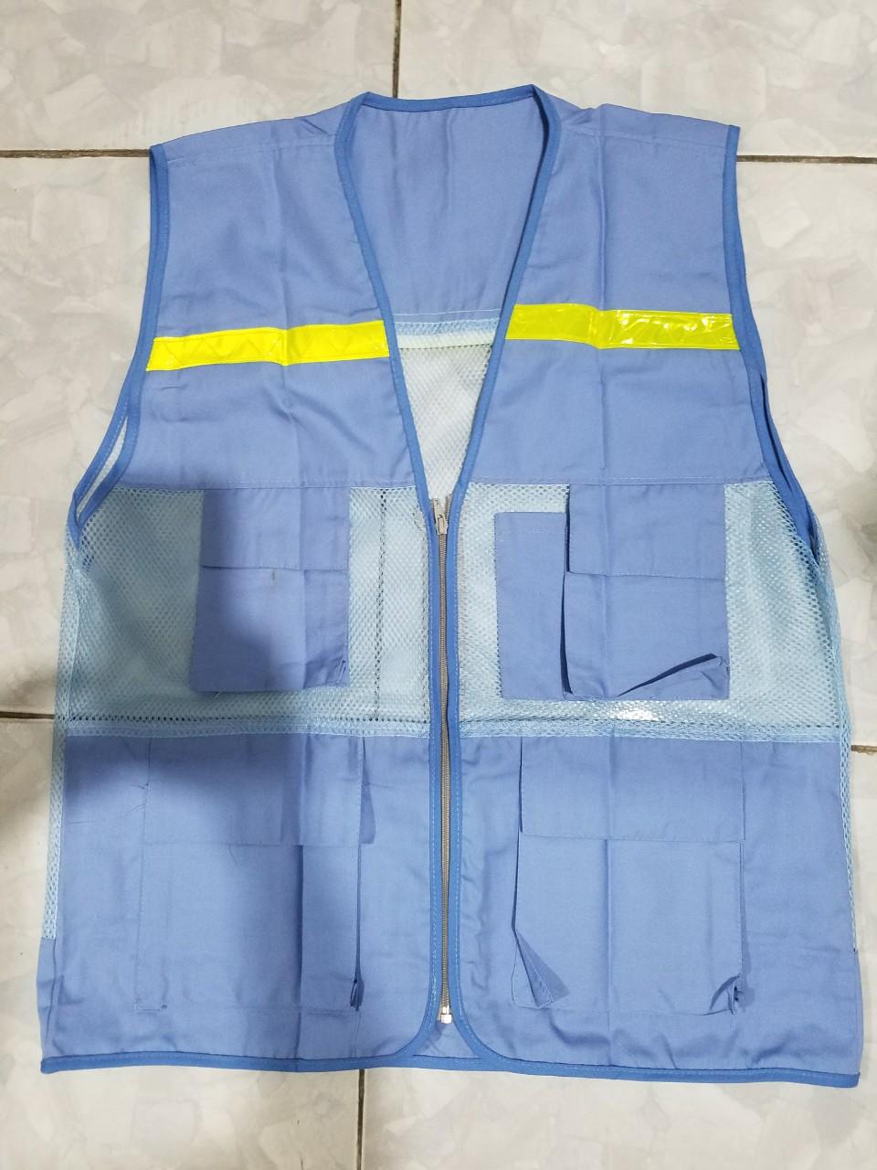 Áo gile kỹ sư xanh biển