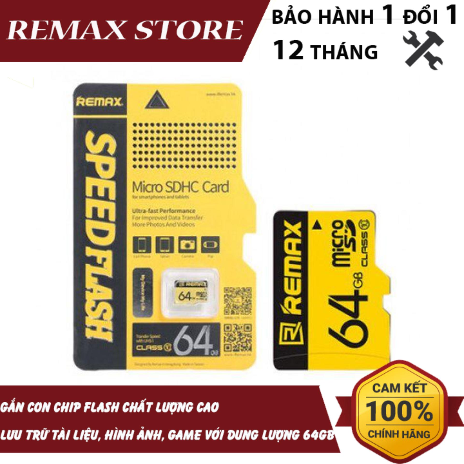 Thẻ nhớ MicroSD Remax 64Gb Class 10