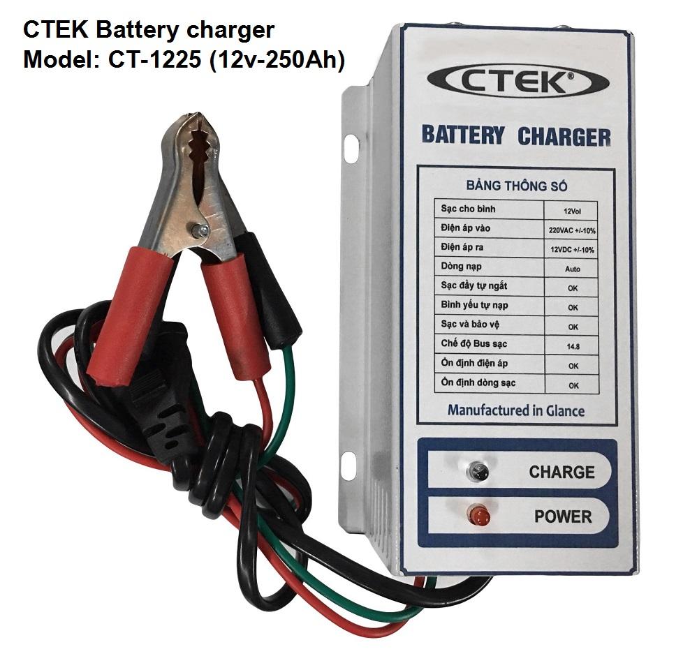 Máy nạp ắc quy tự động CTEK CT1225 (12V-250Ah)