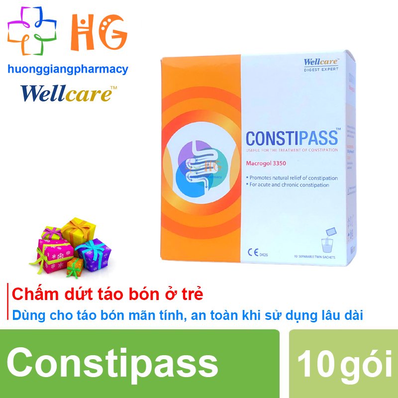 Constipass Chống Táo bón Hỗ trợ Nhuận tràng Bổ sung chất xơ Giúp Ăn ngon Tiêu hóa tốt Tránh Đầy hơi khó tiêu