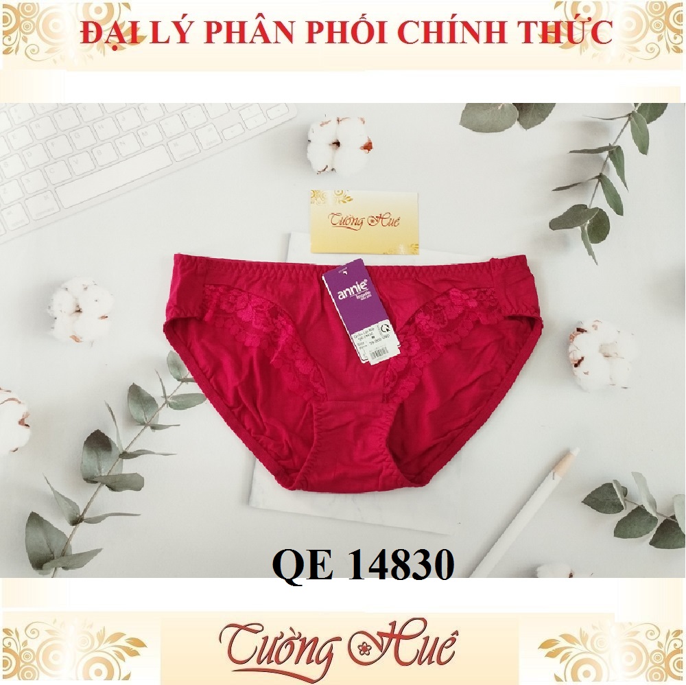 Quần lót nữ annie 14830 quần cotton phối ren.