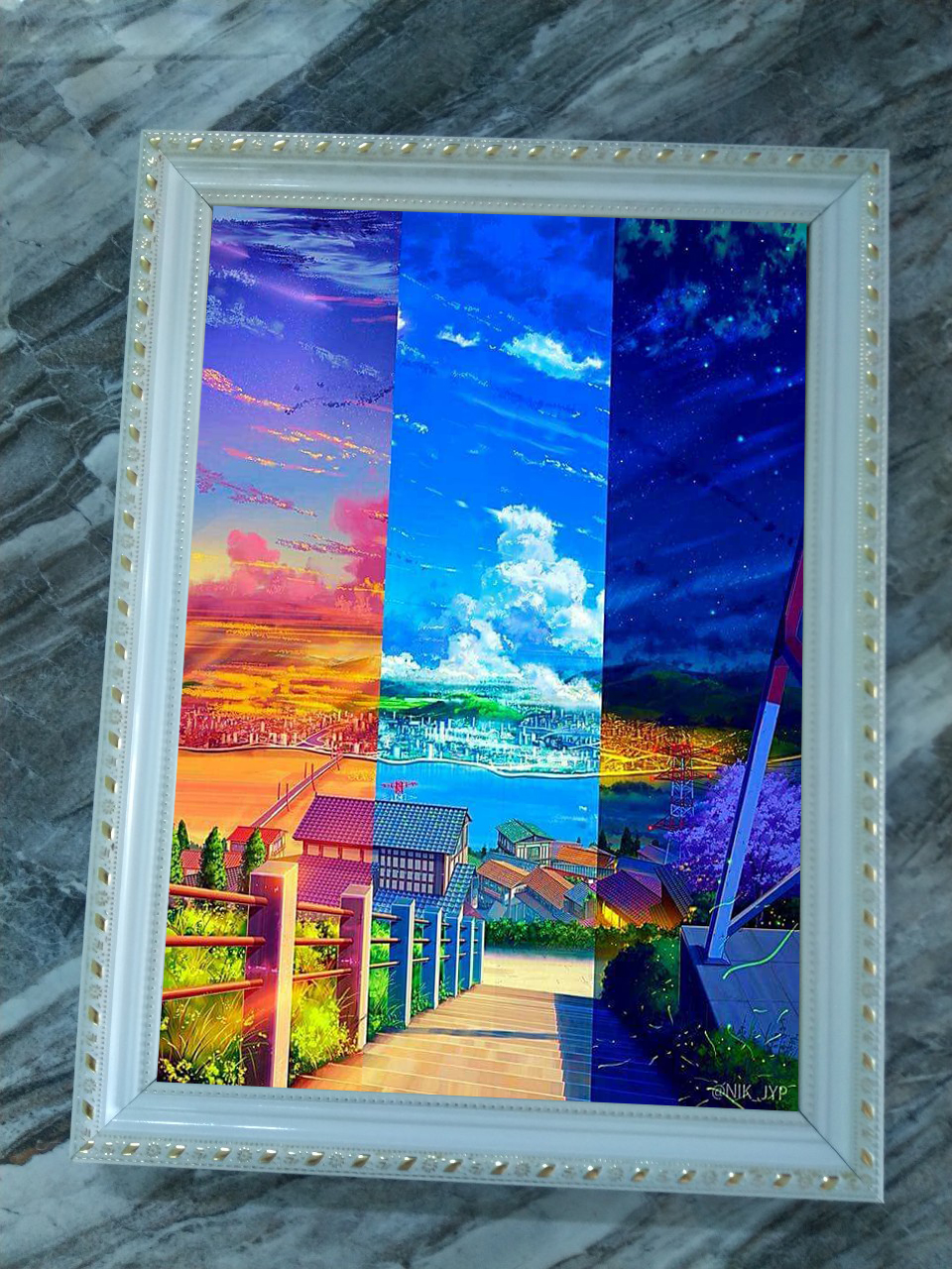 Khung hình màu trắng 30x40cm