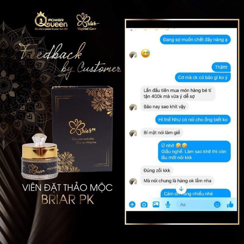 [Chính Hãng]Viên Đặt Se Khít Briar PK Hộp 10 Viên