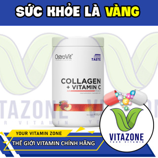 Ostrovit Collagen + Vitamin C - Thực Phẩm Bổ Sung Collagen Đẹp Da, Mong và Tóc, Hỗ Trợ Xương Khớp (400g) thumbnail