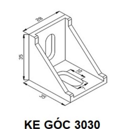 Combo 5 ke góc nhôm 3030