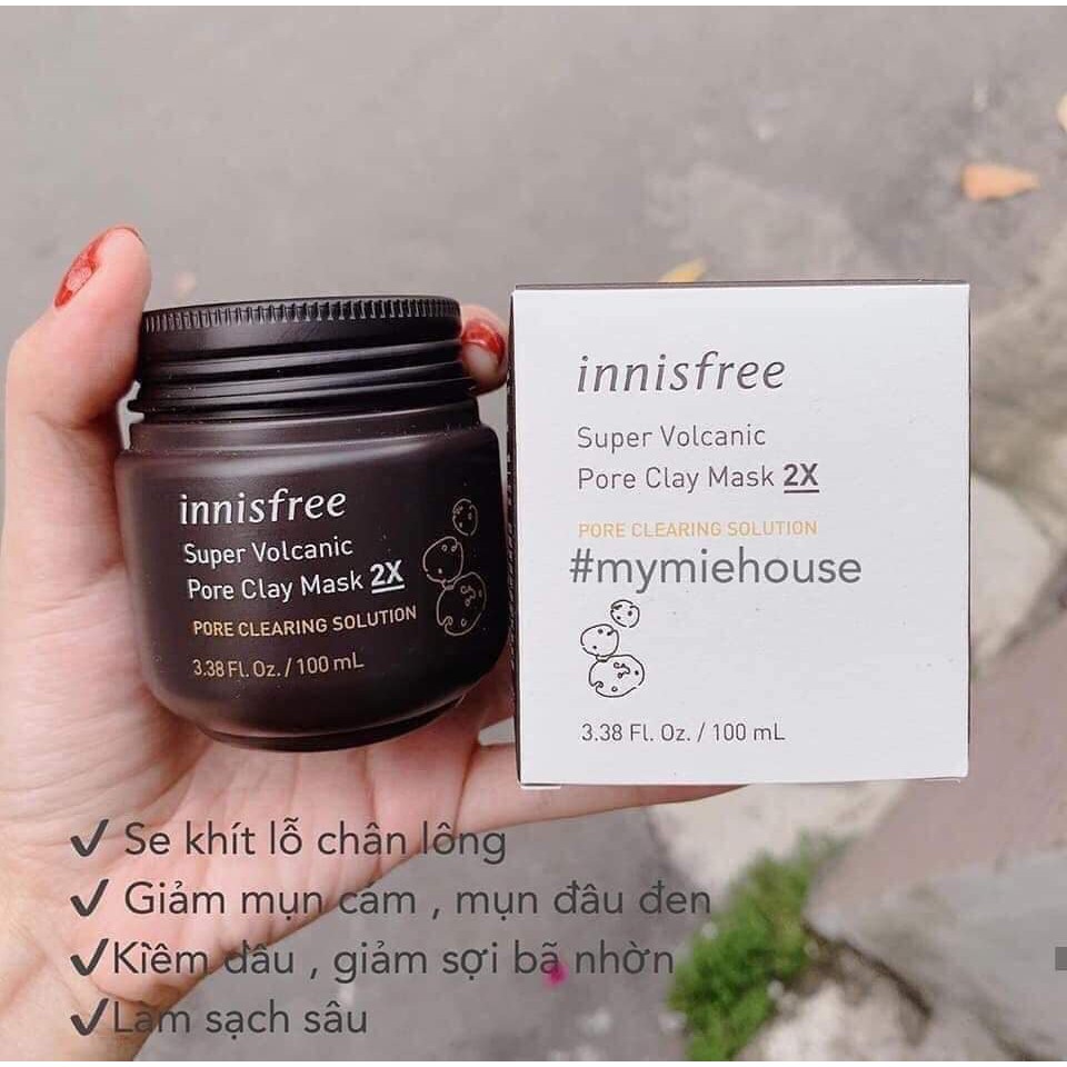 Mặt Nạ Đất Sét Trị Mụn Innisfree Tro Núi Lửa