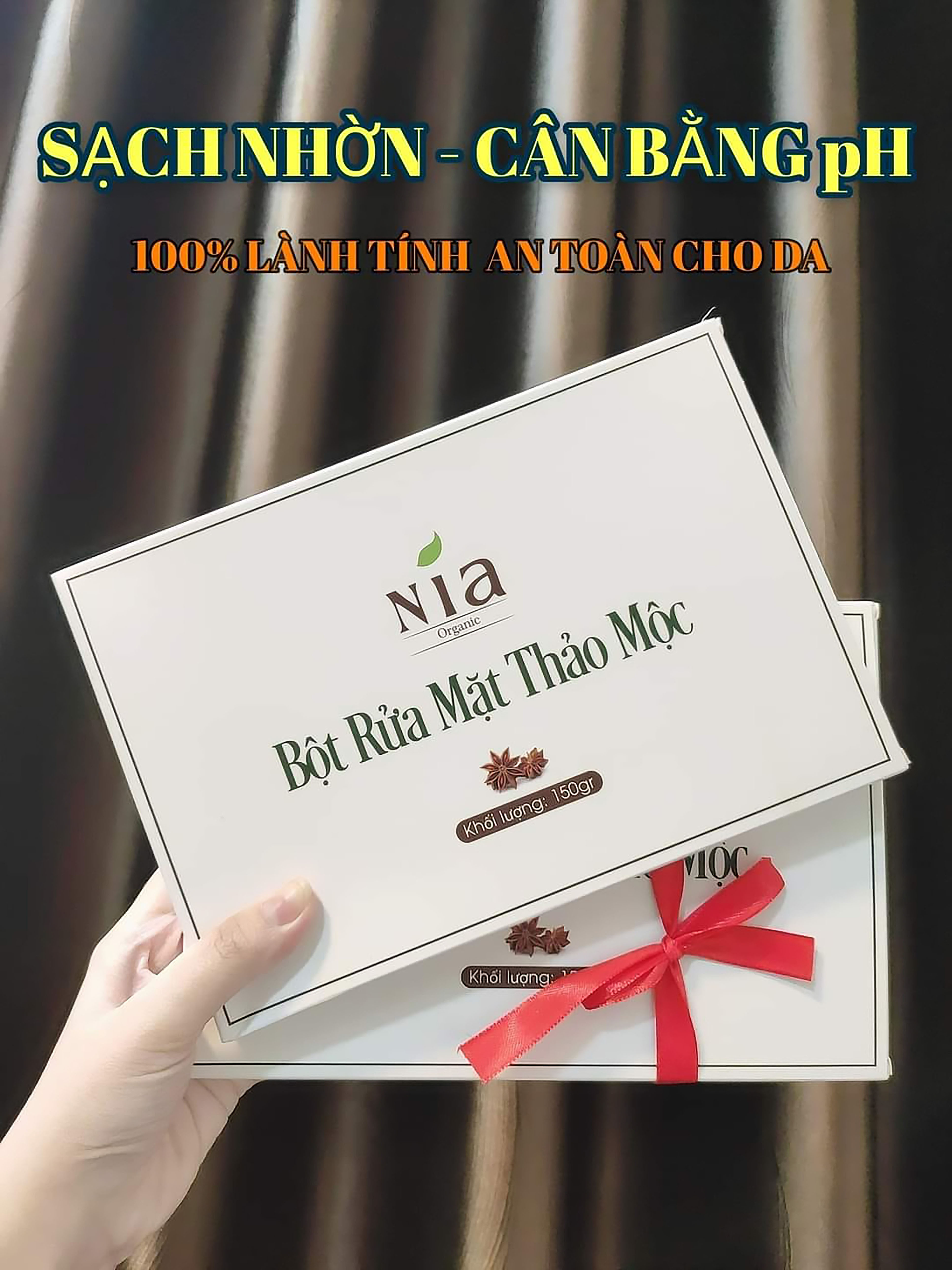 Bột rửa mặt Nia Organic