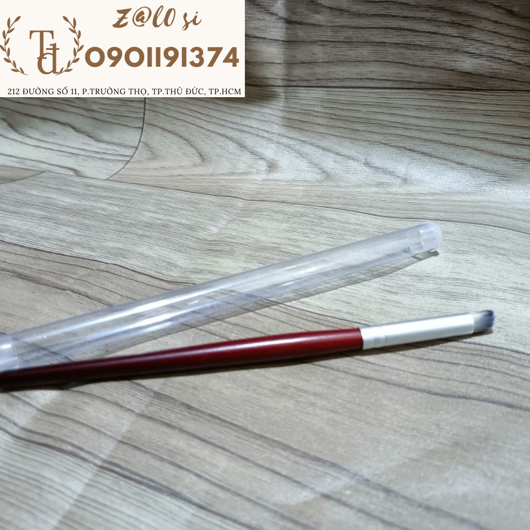 Cọ ombre B281 đầu tròn lông mềm cán gỗ chuyên cho làm nail