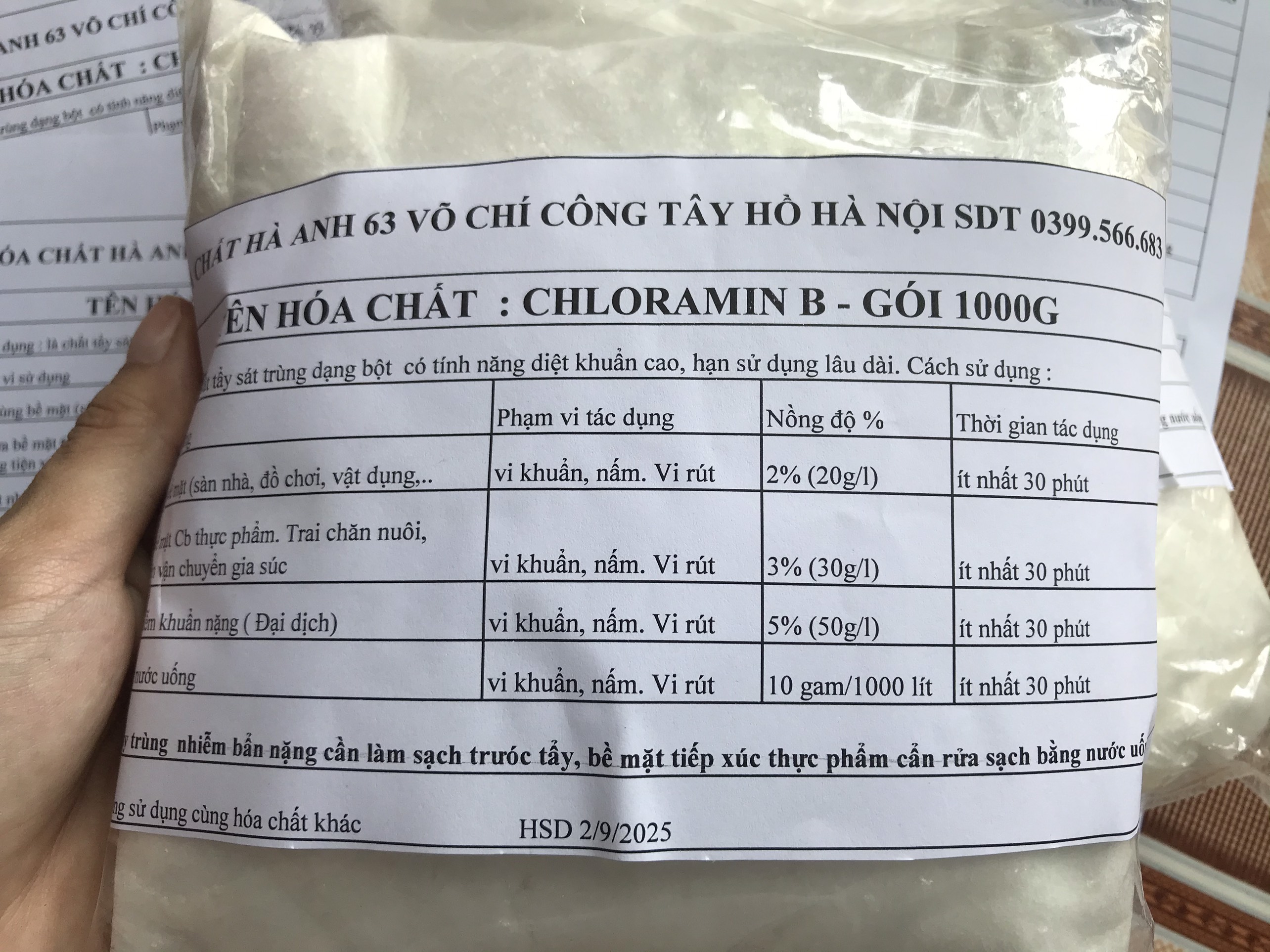 Cloramin b Trung Quốc  25
