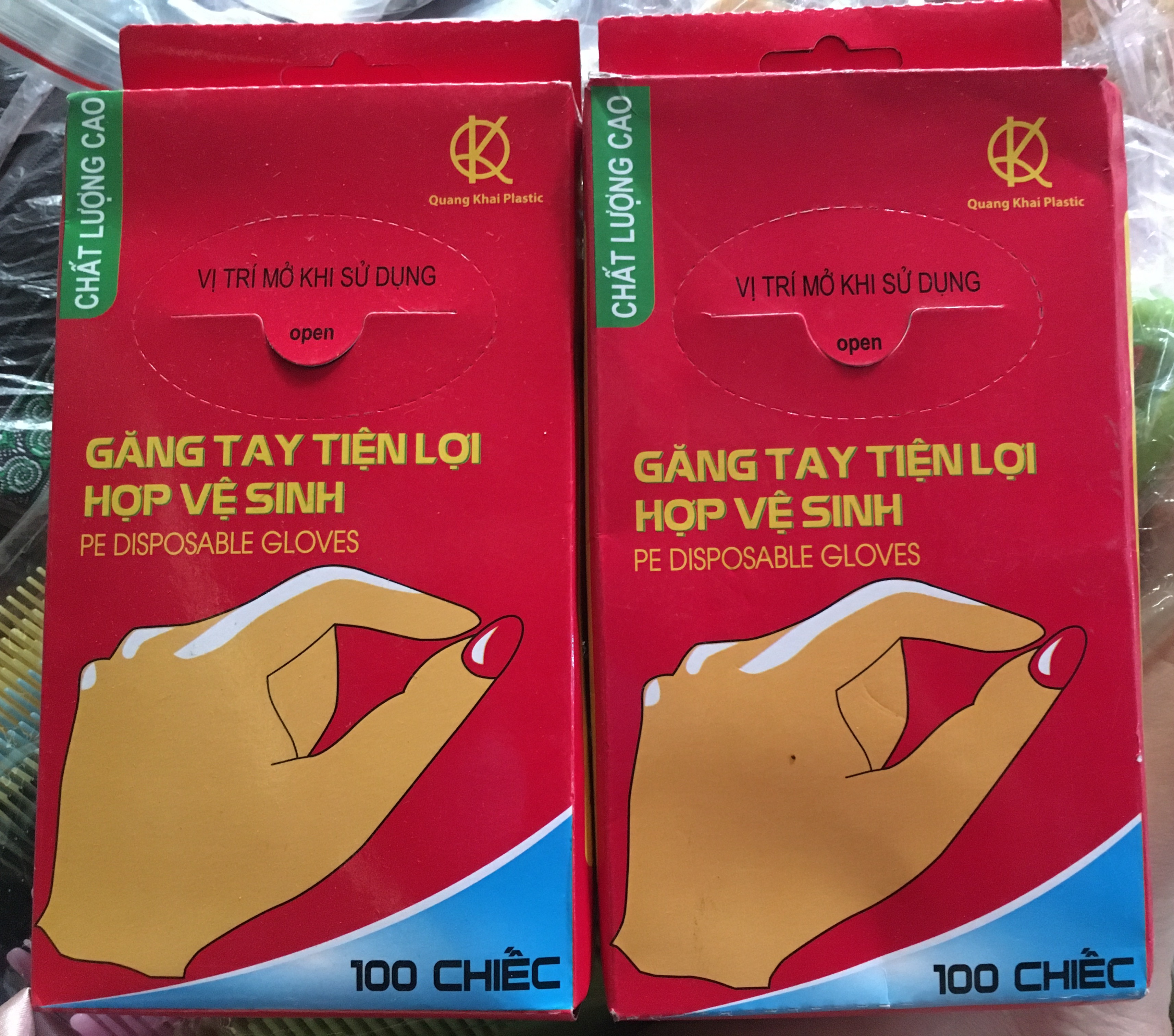[5 HỘP] Combo 5 Hộp găng tay nilon tiện lợi găng tay nilong dùng 1 lần