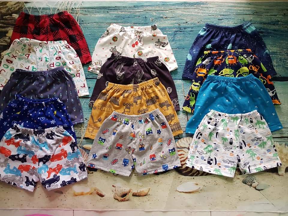 Set 5 quần đùi bé trai size đại 10 - 35 kg