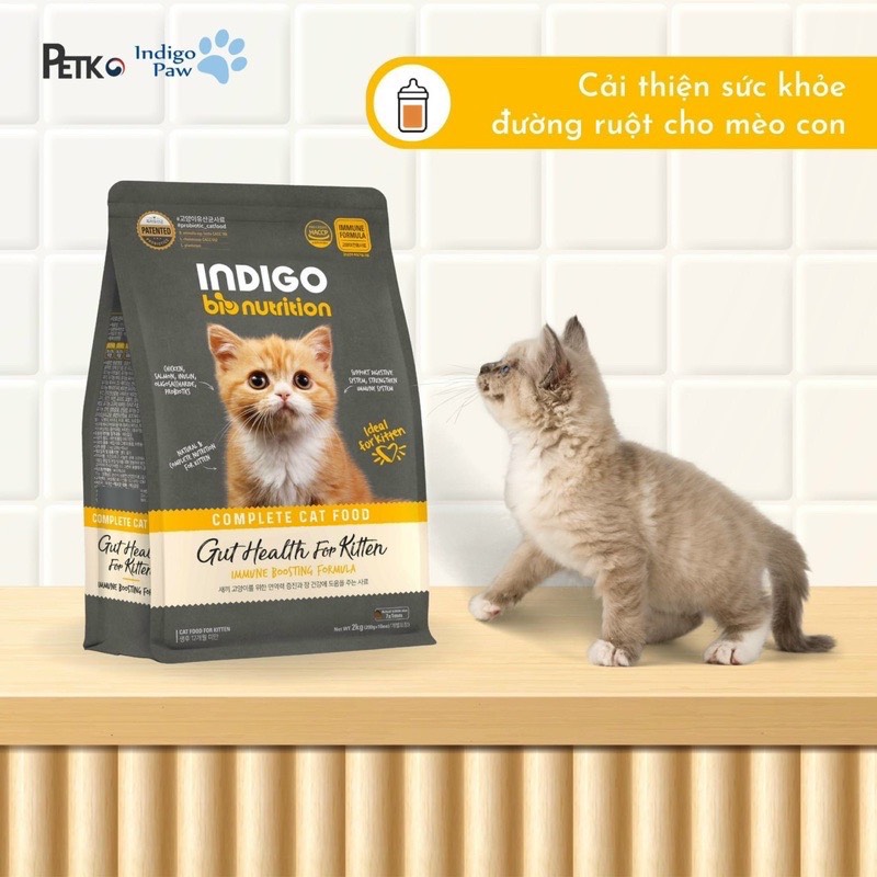 Indigo organic cat seed 100% real meat and vegetable fruit 2kg