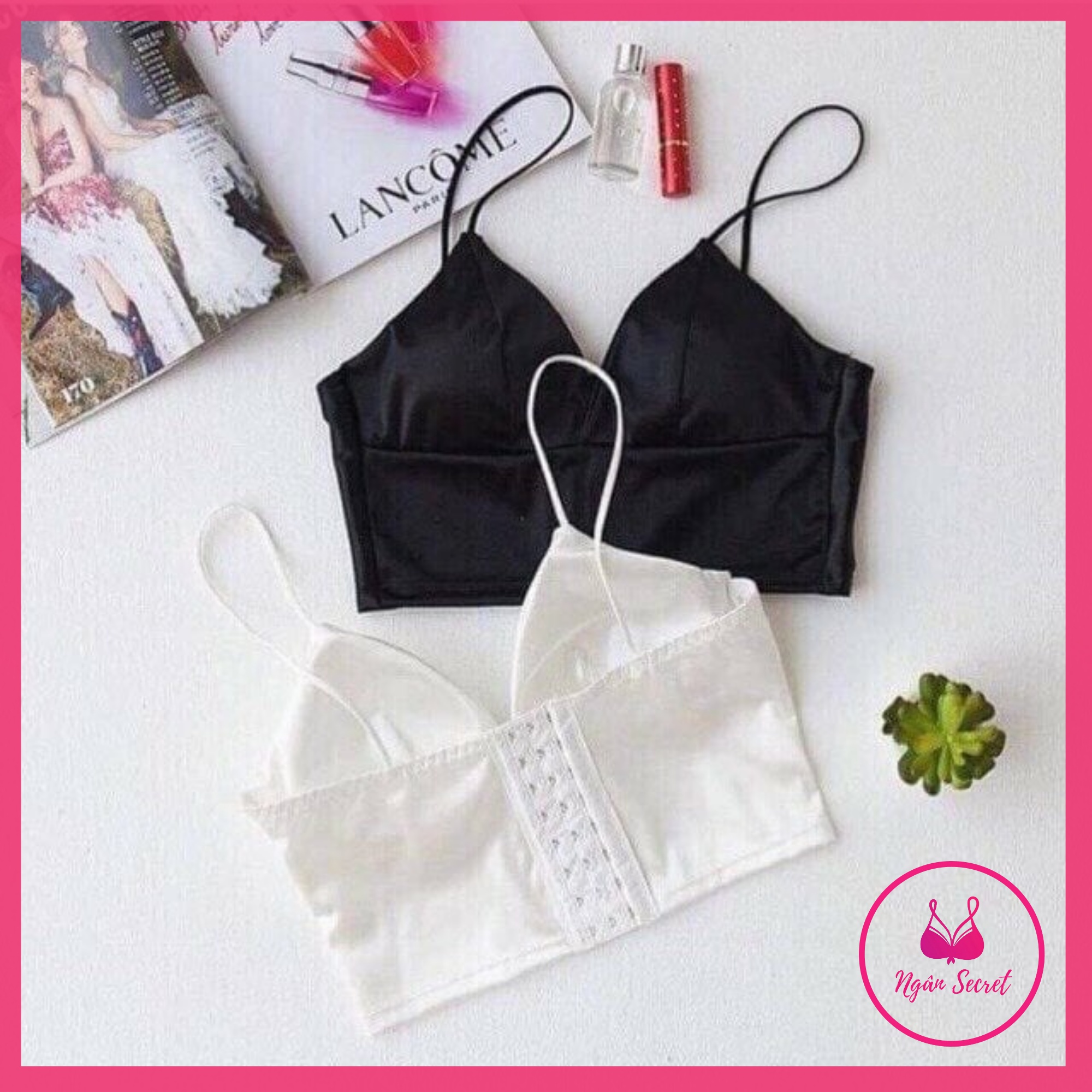 [HCM]ÁO BRA LỤA PHI BÓNG 8 NẤC CÀI SEXY 264