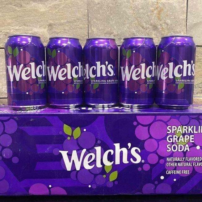 Date 09/26 Nước ngọt Welch's  vị nho 355ml x 5 lon