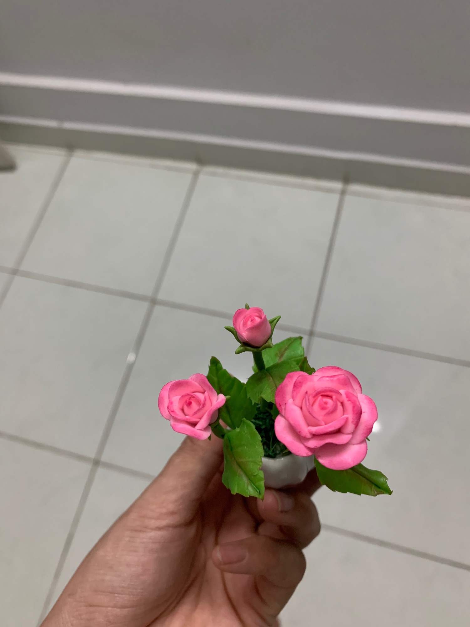 [HCM]Chậu hoa đất sét mini