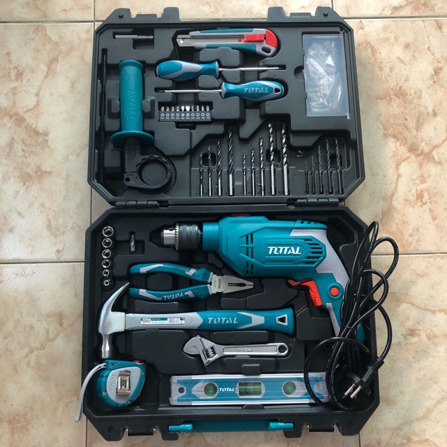 BỘ MÁY KHOAN BÚA 101 CHI TIẾT TOTAL THKTHP1012E