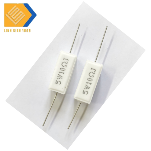[  3 CON ] Điện Trở 10 Ohm 5W chân cắm xuyên lỗ