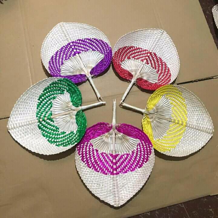 Bộ 5 quạt lá đề hình tim size 30cm