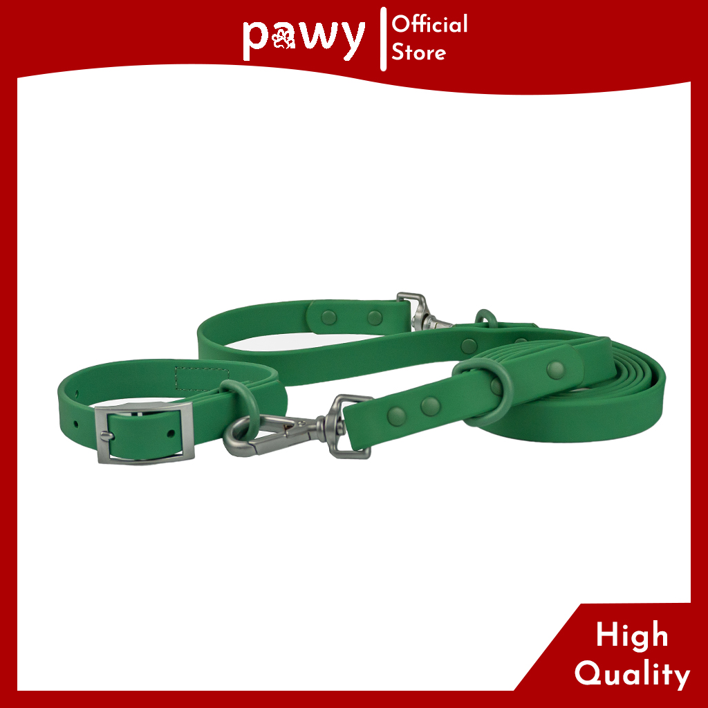 Pawy Silicone Dog Collar - Flexiwear Collection - Green