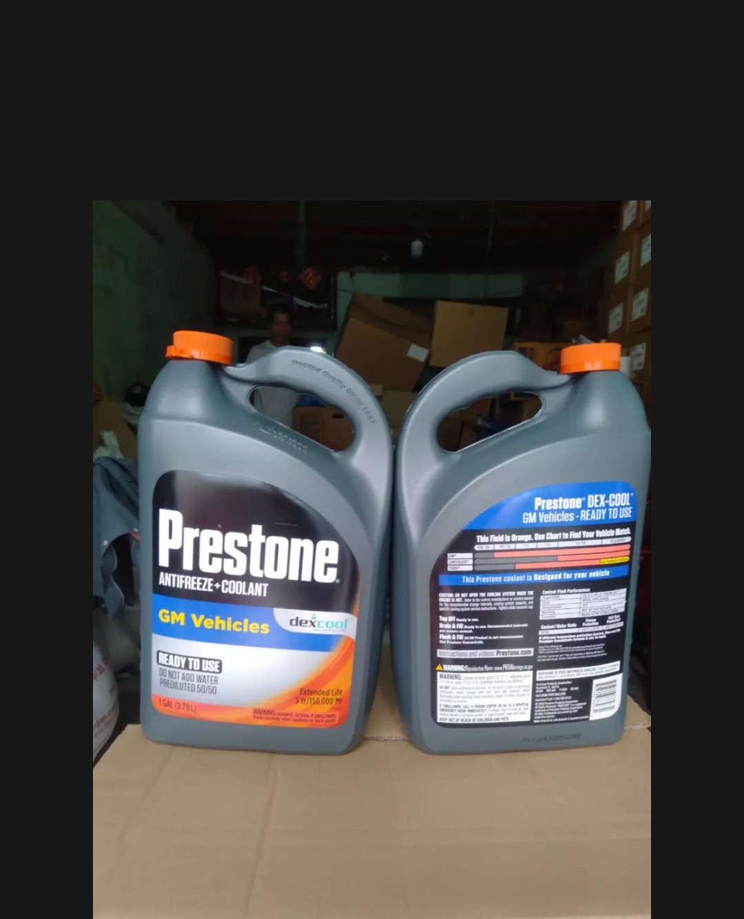 Nước làm mát động cơ PRESTONE DEX-COOL đỏ-cam (USA)