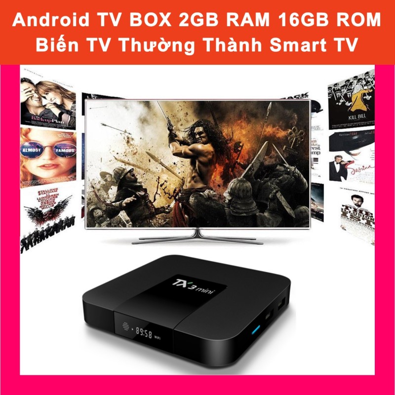 Bảng giá Android TV BOX TX3 mini 2GB RAM 16GB ROM Android 7.1 4K - Biến TV Thường Thành Smart TV