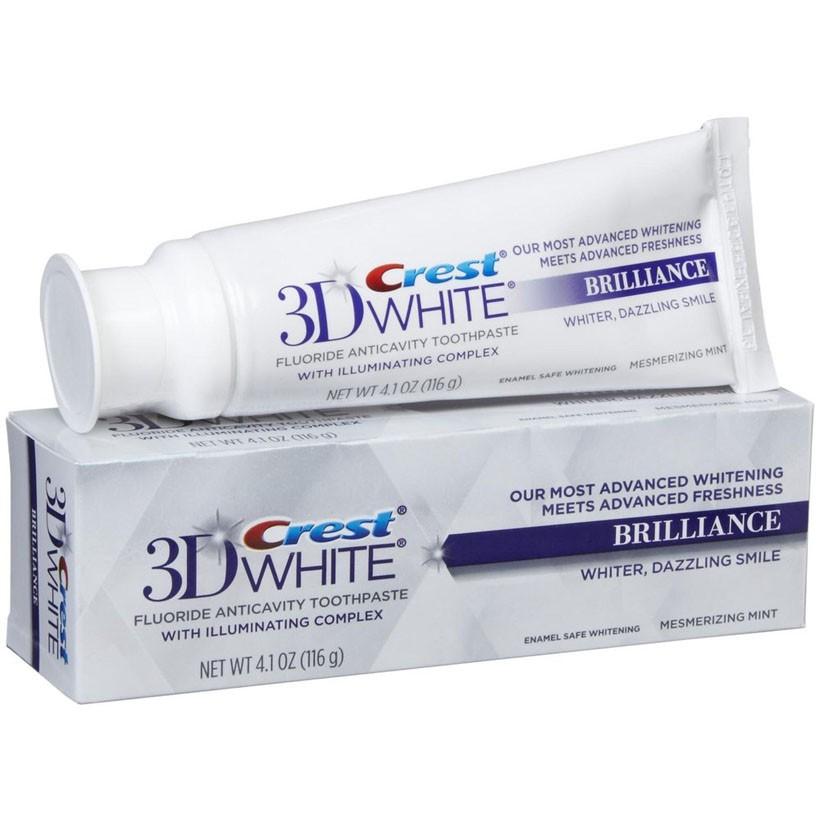 Combo 2 Kem đánh răng 3D Crest White Nhập Mỹ