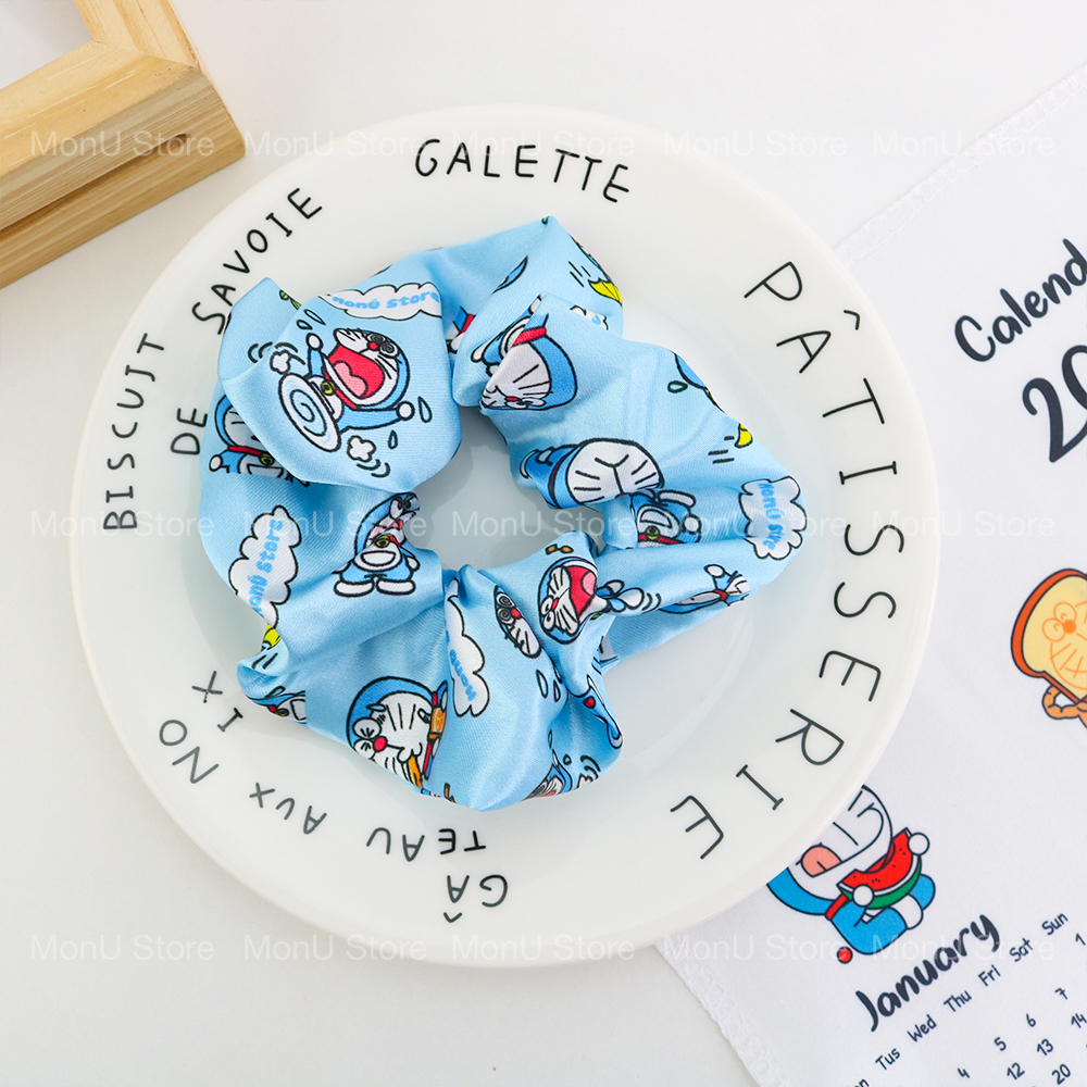 Cột tóc scrunchies vải hình DORAEMON DOREMON dễ thương cute MON0203