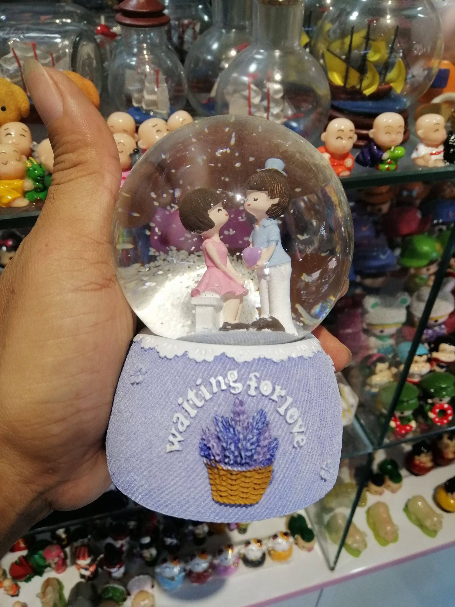 QUẢ CẦU TUYẾT SIZE TRUNG