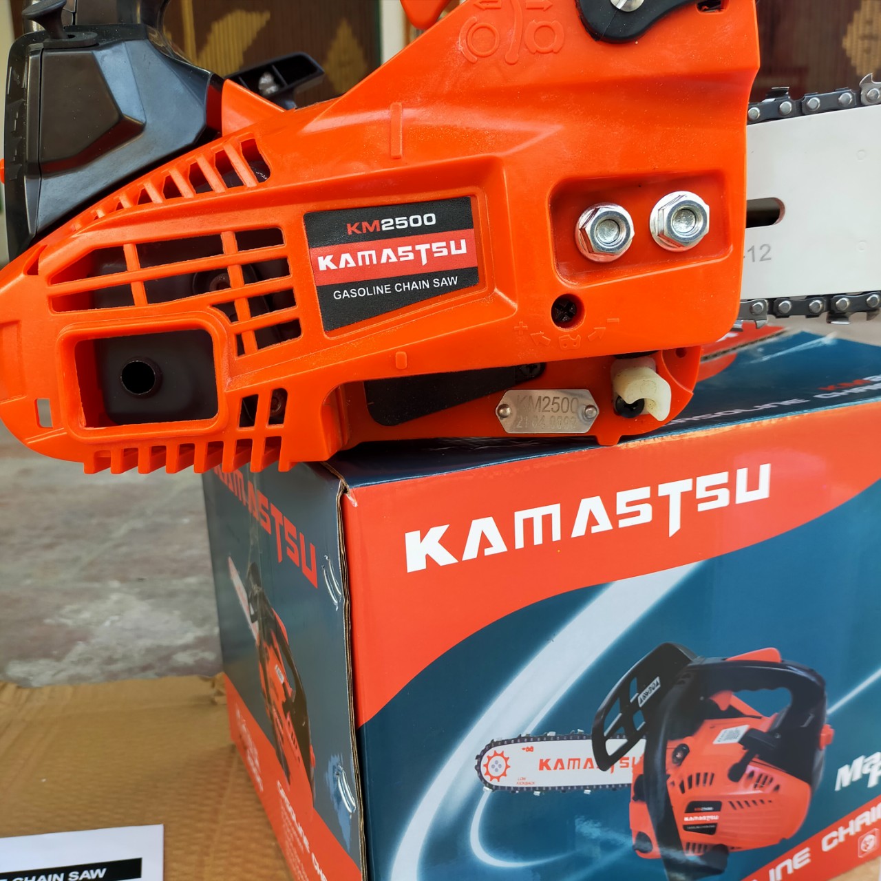 [Ảnh thật] MÁY CƯA XÍCH CHẠY XĂNG KM2500 JAPAN,CƯA MINI