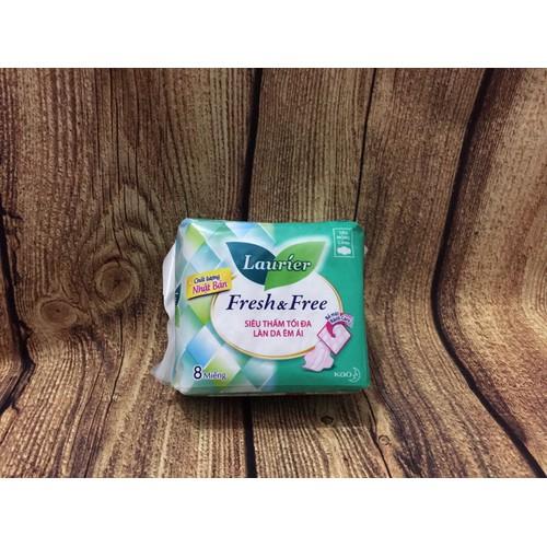 [HCM]Lô 6 gói bvs Laurier Fresh Free Siêu Mỏng Cánh gói 8 miếng