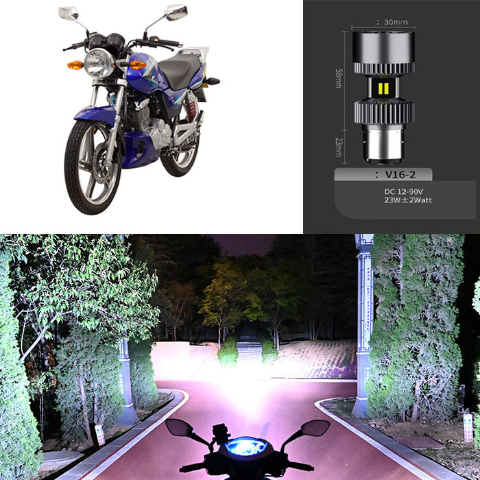 [HCM]Đèn pha led trắng dùng Suzuki GD110