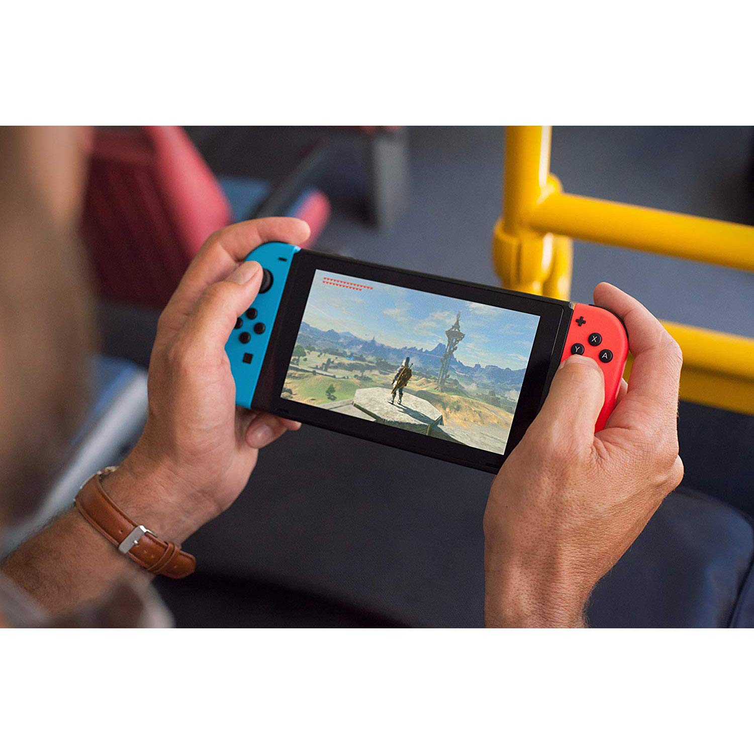 [US] Máy game Nintendo Switch Neon Blue Red Joy Con - Version 2